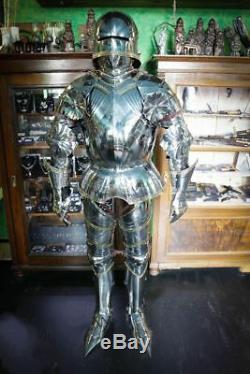 Medieval Knight Armor Suit 17th Century Full Body Armor Suit 18 Gauge steel