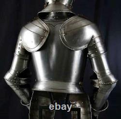 Medieval Knight Armor Suit Battle Warrior Half Wearable Armour Suit 18g Steel