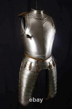 Medieval Knight Armor Suit Battle Warrior Half Wearable Armour Suit 18g Steel