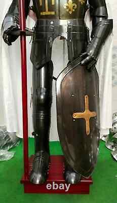 Medieval Knight Armor Suit Crusader Antique Templar Wearable Armour Suit Combat