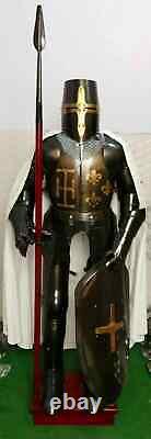 Medieval Knight Armor Suit Crusader Antique Templar Wearable Armour Suit Combat