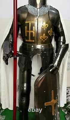 Medieval Knight Armor Suit Crusader Antique Templar Wearable Armour Suit Combat