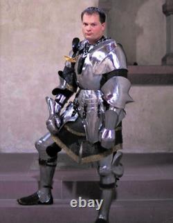 Medieval Knight Armor Suit of King Richard Steel Larp Armor Wearable SCA Armour