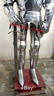 Medieval Knight Armour Gothic Suit of Armor new Full Suit of Armor with red plum