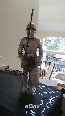 Medieval Knight Black Full Suit of Armor Home Decoration