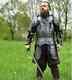 Medieval Knight Black Suit Of Armor Combat Half Body Armor Wearable Full Arm