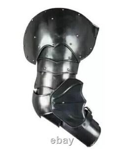 Medieval Knight Black Suit Of Armor Combat Half Body Armor Wearable Full Arm