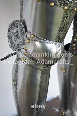 Medieval Knight Combat Full Suit Of Armor Museum Quality Richard Armor Suit