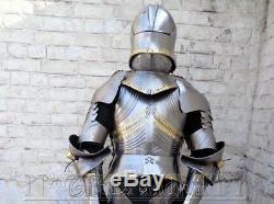 Medieval Knight Combat Gothic Armor Full Suit 17th Full Body Armour War Costume