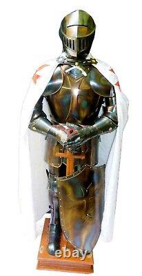 Medieval Knight Combat Sca Larp Wearable Armor Full Suit With Wood Base Christmas