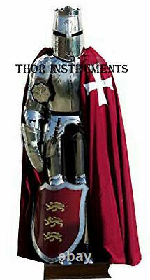 Medieval Knight Crusader Full Suit of Armour Collectibles Armor Costume