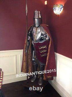 Medieval Knight Crusader Full Suit of Templar Armour Collectible Halloween