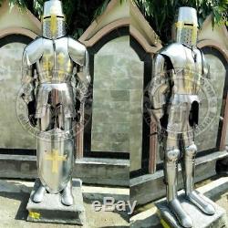 Medieval Knight Crusador Full Suit of Armor Halloween Costume handmade gift