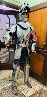 Medieval Knight European Suit of Armor 15th Century Full Body Armor LARP Costume