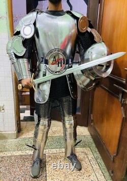 Medieval Knight European Suit of Armor 15th Century Full Body Armor LARP Costume