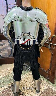 Medieval Knight European Suit of Armor 15th Century Full Body Armor LARP Costume