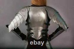 Medieval Knight Female Costume Steel Armor Lady Cuirass Costume Armor Suit gift