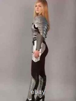 Medieval Knight Female Costume Steel Armor Lady Cuirass Costume Armor Suit gift