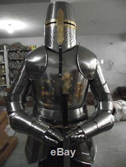 Medieval Knight Full Body Armour Suit 15th Century Combat Sword cosplay costume