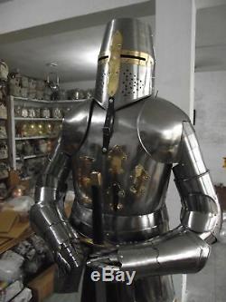 Medieval Knight Full Body Armour Suit 15th Century Combat Sword cosplay costume