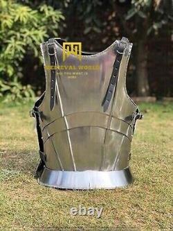 Medieval Knight Full Suit Costume Steel Half Armor Body for LARP Cosplay