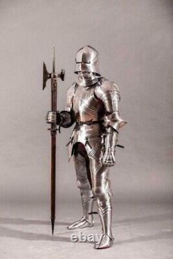 Medieval Knight Gothic German Suit Of Armor Combat Full Body Halloween Knight
