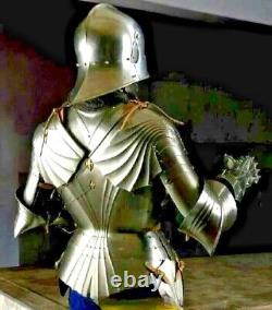 Medieval Knight Gothic Half Armor Suit Wearable SCA Cosplay Larp Armor Perfect