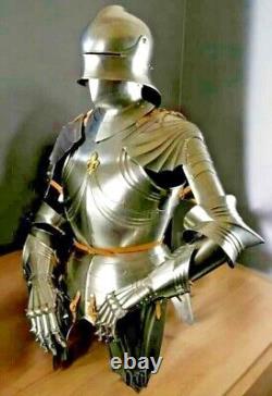 Medieval Knight Gothic Half Armor Suit Wearable SCA Cosplay Larp Armor Perfect