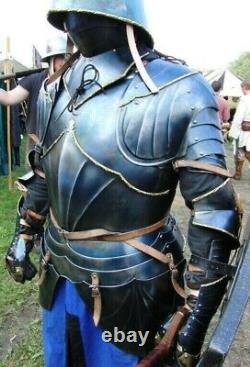 Medieval Knight Gothic Half Body Armor Suit WithCuirass/Pauldrons/Guantlets