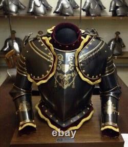 Medieval Knight Gothic Half Suit of Armor 18Ga Steel Costume x-mas gift