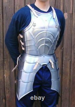 Medieval Knight Gothic Knight Half Body Armor Suit Cuirass W Pauldrons Brace