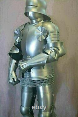 Medieval Knight Gothic Suit Of Armor Crusader Combat Full Body Wearable Armour