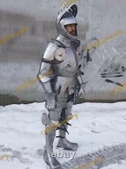 Medieval Knight Gothic Suit Of Armor Crusader Combat Full Body Wearable Armour