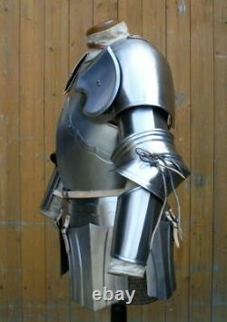 Medieval Knight Half Armour Suit Warrior Breastplate, Pauldrons &Bracers Replica