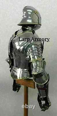 Medieval Knight Half Body Armor Suit Fully Wearable and Gothic armor suit