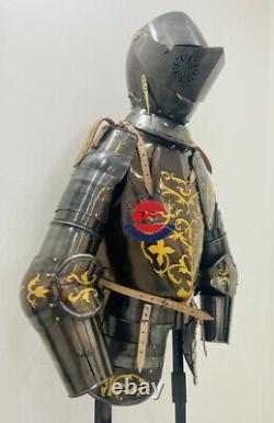 Medieval Knight Half Suit of Armor Antique Finish Warrior Costume