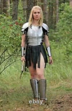 Medieval Knight Lady Armor Fantasy Female Armor Cosplay Suit Women Larp Armor