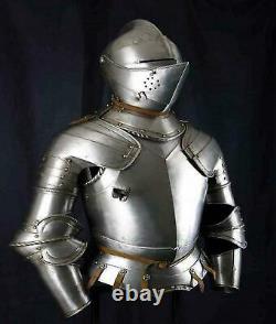 Medieval Knight Plate Armour Suit Battle Full Body Armour Suit 18 Gauge Replica