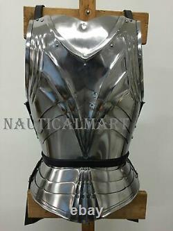 Medieval Knight Renaissance Suit Of Armor Steel Breastplate Halloween Costume