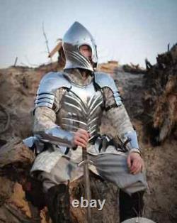 Medieval Knight Steel Cuirass Half Body Armor Suit LARP Armour Halloween