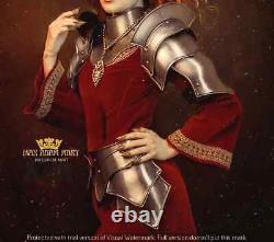 Medieval Knight Steel Queen Armor Suit Female Cuirass Armor Brave Queen