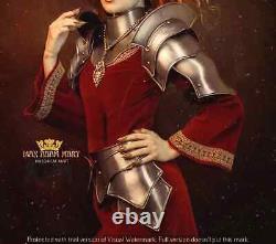 Medieval Knight Steel Queen Suit Female Cuirass Armor Queen Brave