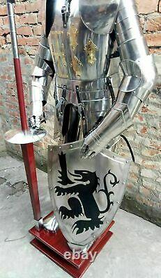Medieval Knight Suit 15th Century Combat Full Body Armour Halloween Costume