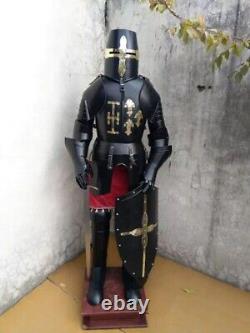 Medieval Knight Suit Armour Battle Ready Steel Full Body Costume Men Armor LARP