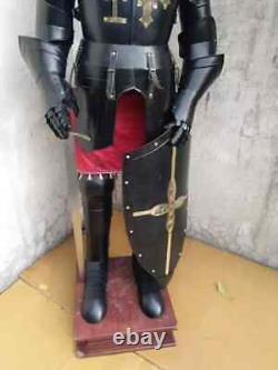 Medieval Knight Suit Armour Battle Ready Steel Full Body Larp Costume Men Armor