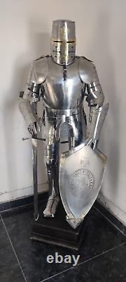 Medieval Knight Suit Medieval Full Steel Templar Knight Suit of armor Wearable