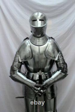 Medieval Knight Suit Of Armor Crusader Combat Full Body Wearable Armour