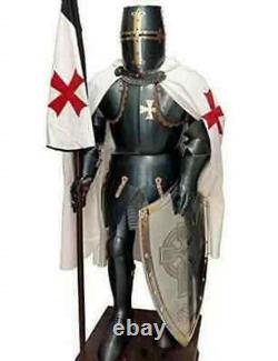 Medieval Knight Suit Of Armor Crusader Wearable Full Body Armor Templar Combat