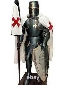 Medieval Knight Suit Of Armor Crusader Wearable Full Body Armor Templar Combat