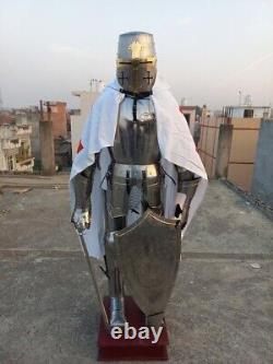 Medieval Knight Suit Of Armor Crusader Wearable Full Body Armour Templar Combat